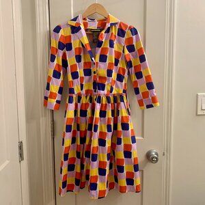 Nooworks Betty Dress - Grid Print (xs)